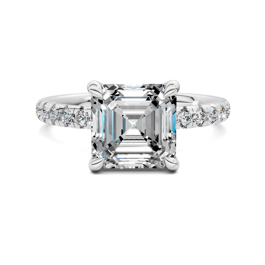 Tessa Scalloped Pavé Ring