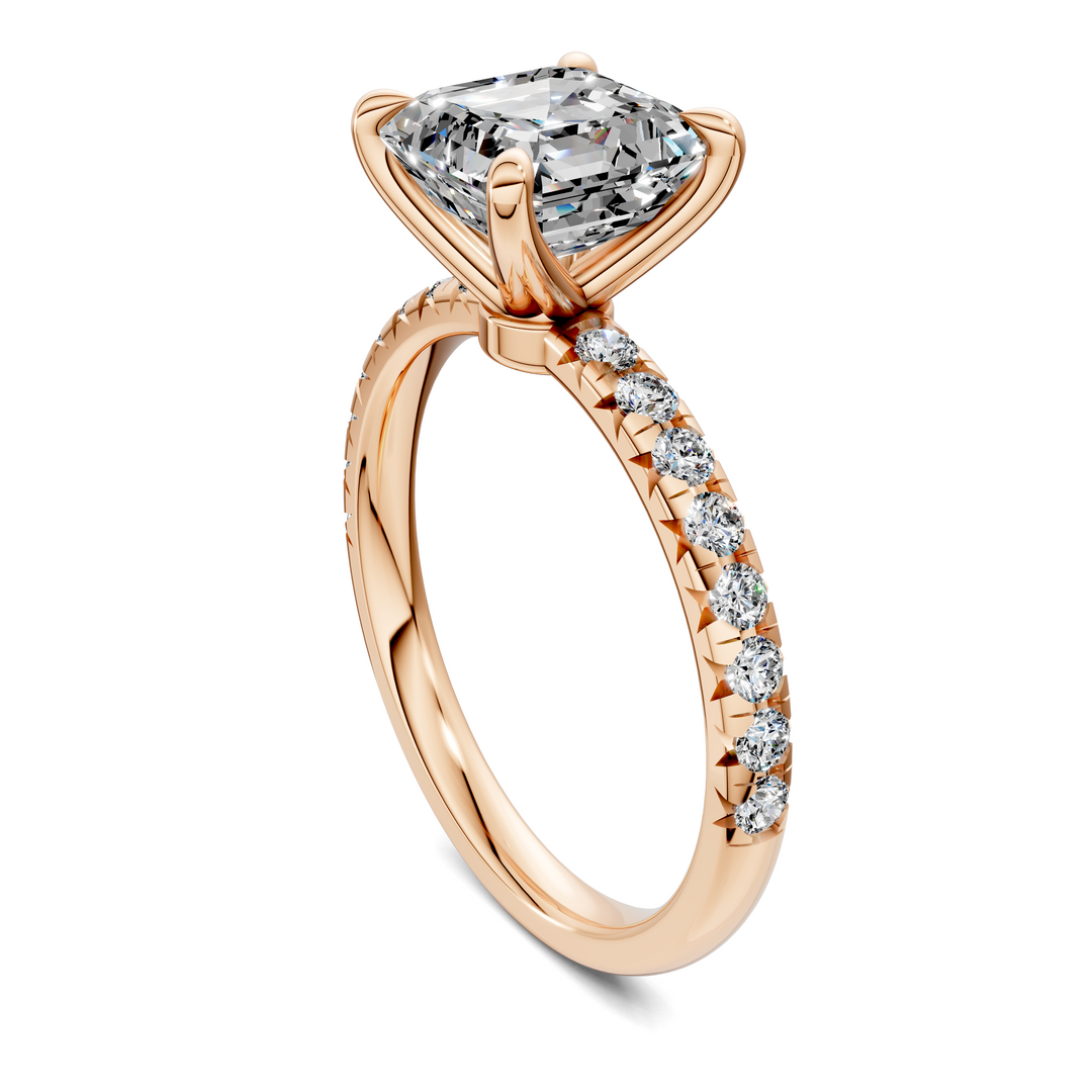 Tessa Scalloped Pavé Ring