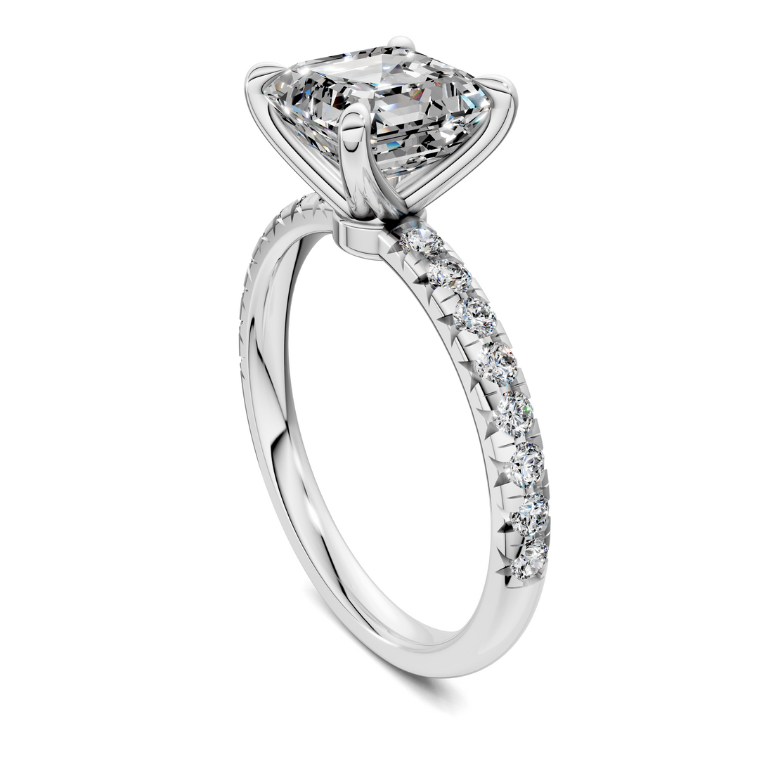 Tessa Scalloped Pavé Ring