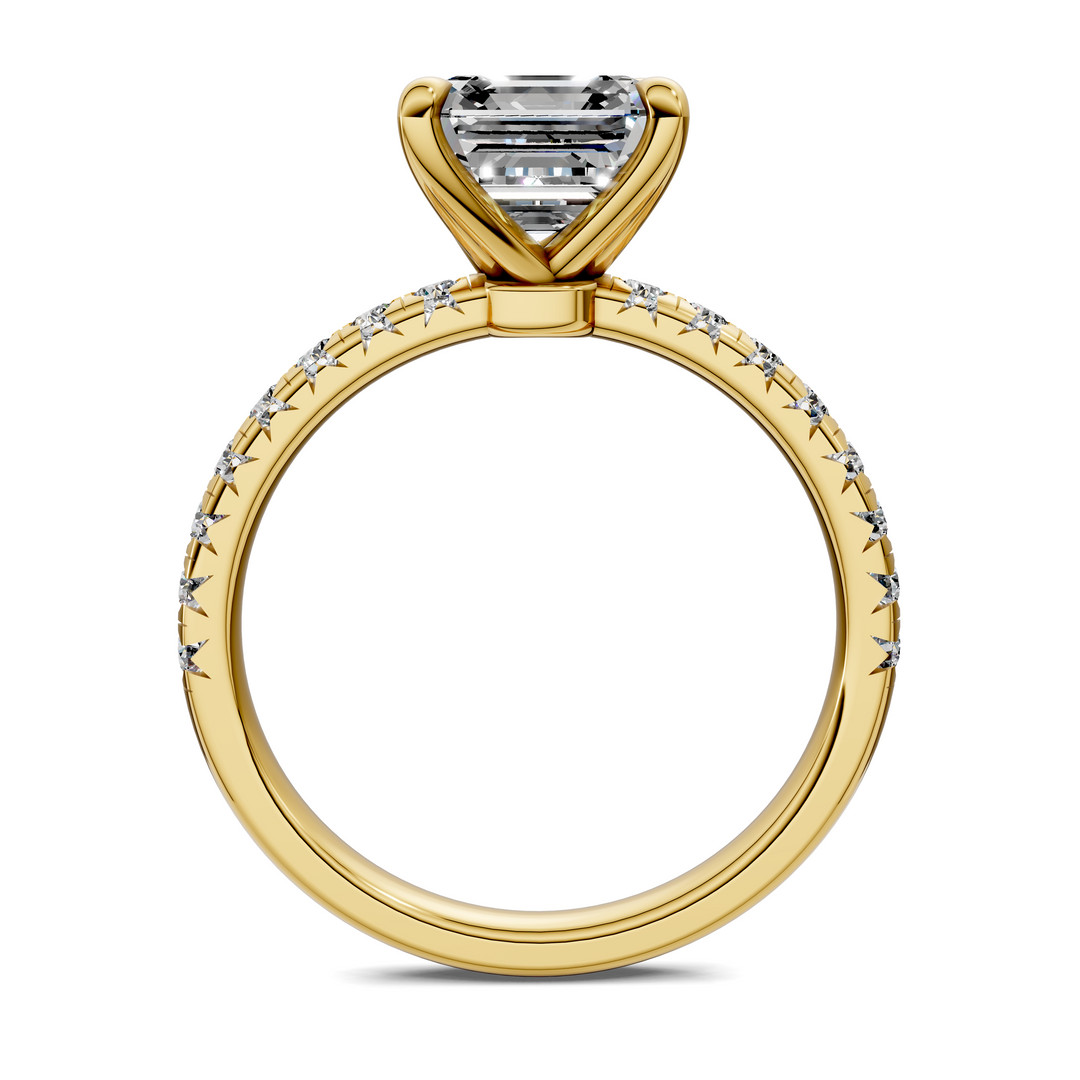 Tessa Scalloped Pavé Ring