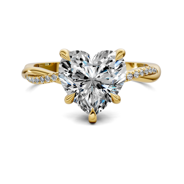 Yvette Scalloped twisted Pavé Ring