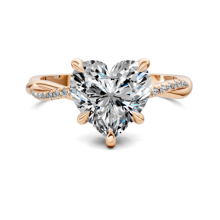 Yvette Scalloped twisted Pavé Ring