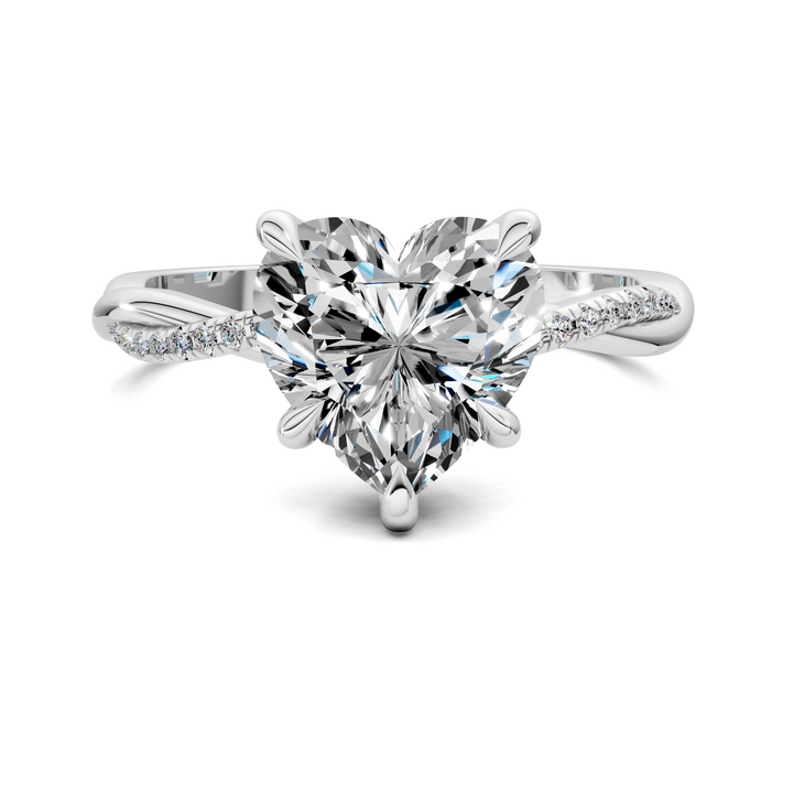 Yvette Scalloped twisted Pavé Ring