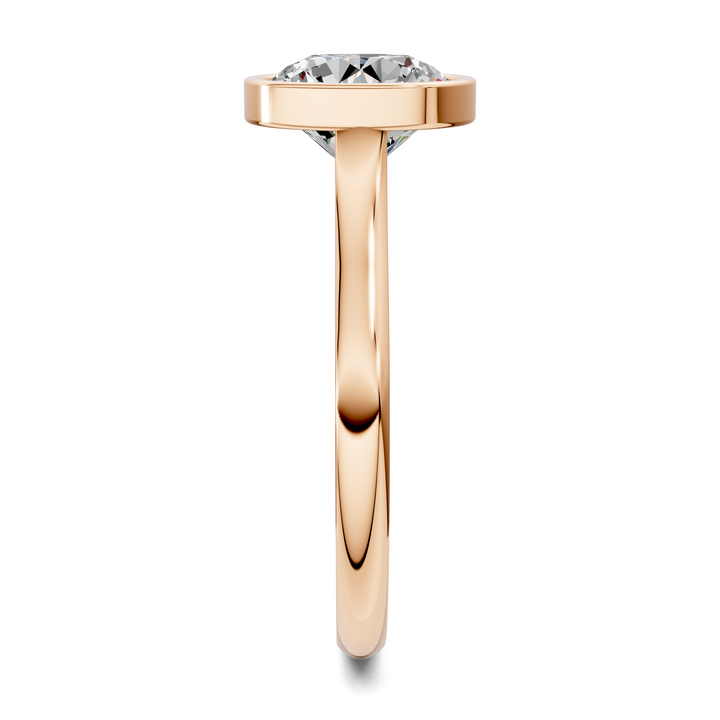 Sandra Bezel Cathedral Solitaire Ring