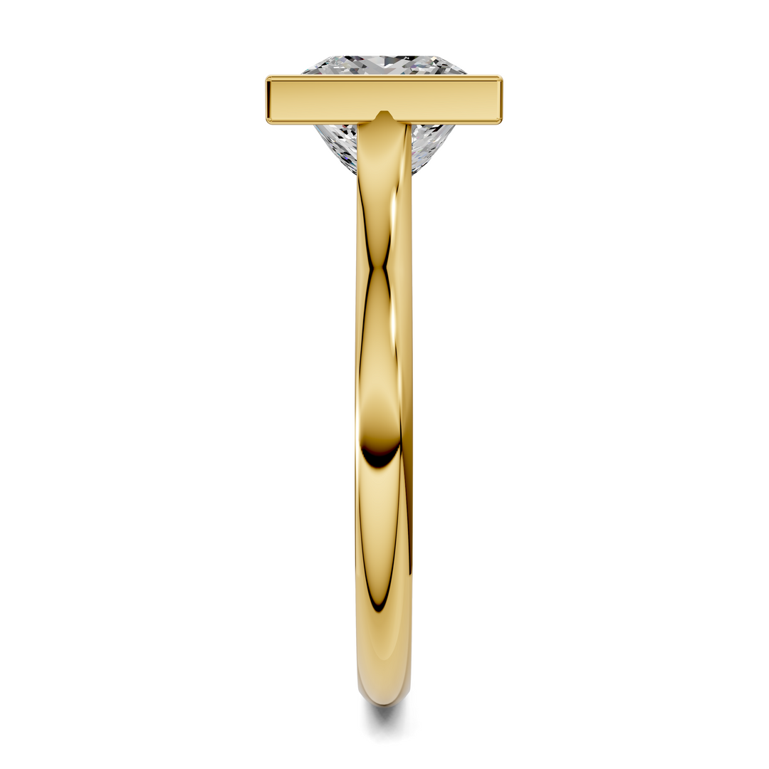 Sandra Bezel Cathedral Solitaire Ring
