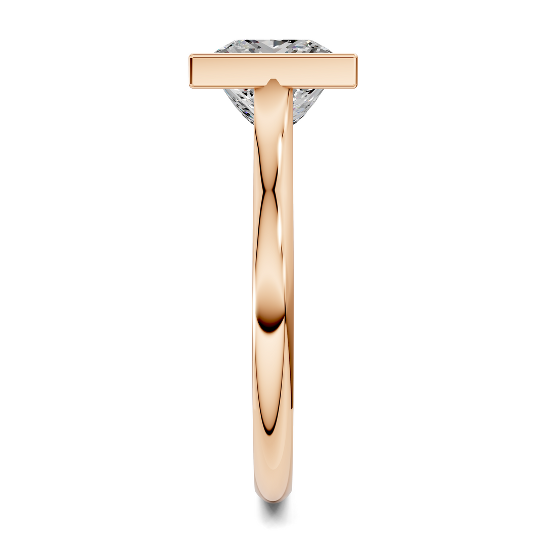 Sandra Bezel Cathedral Solitaire Ring
