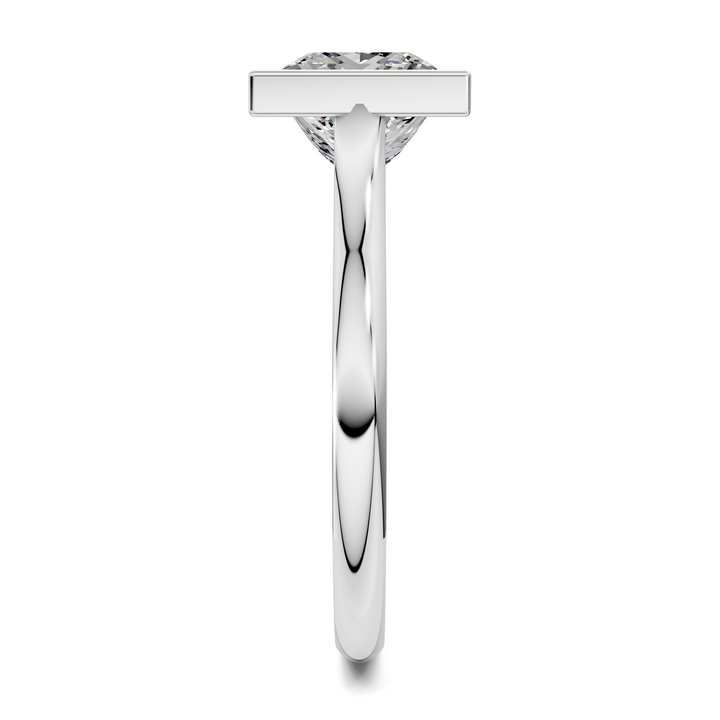 Sandra Bezel Cathedral Solitaire Ring