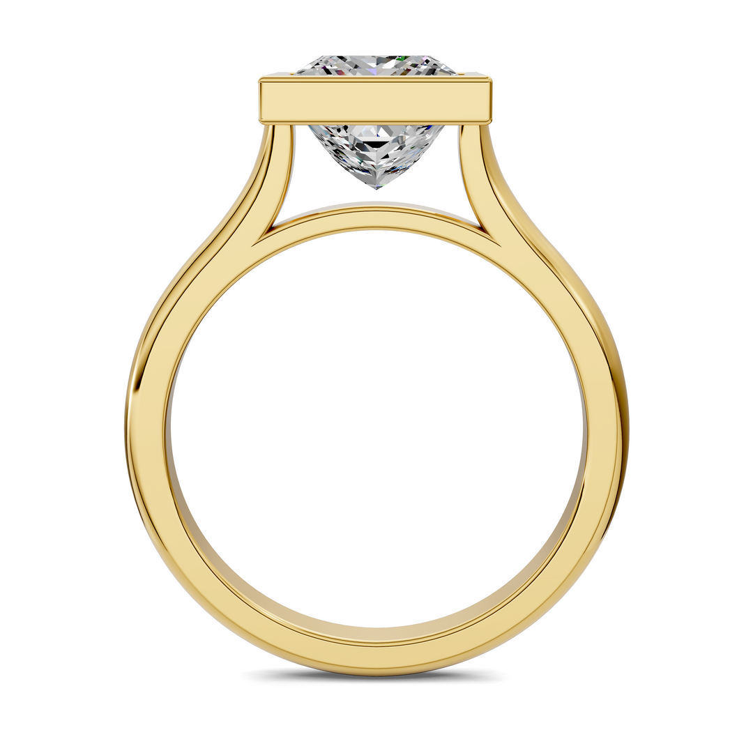 Sandra Bezel Cathedral Solitaire Ring