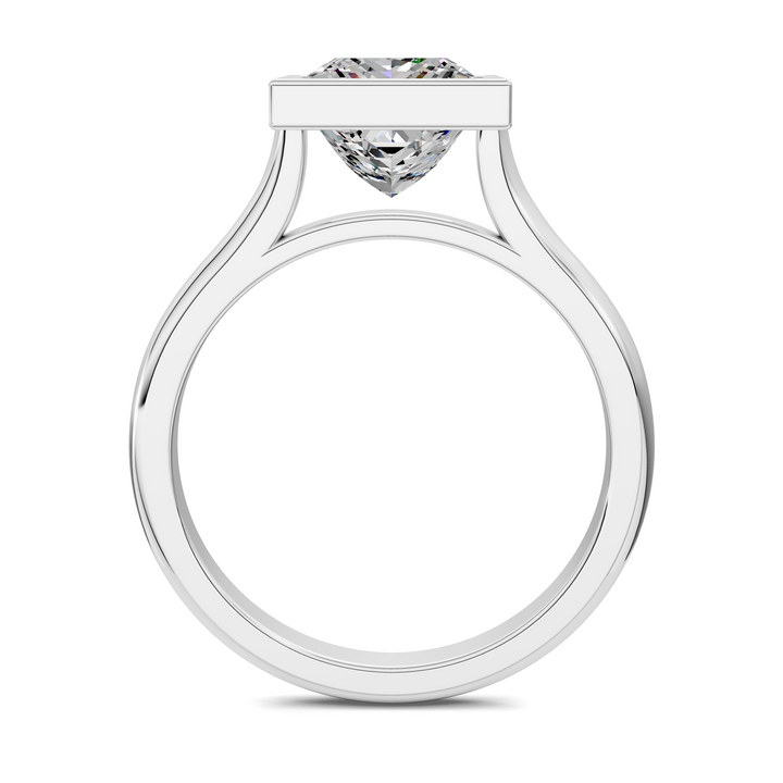 Sandra Bezel Cathedral Solitaire Ring