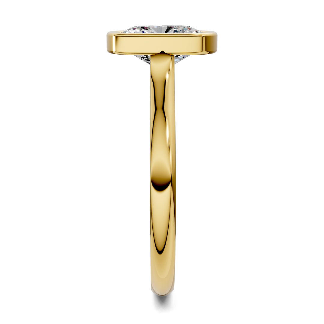 Sandra Bezel Cathedral Solitaire Ring