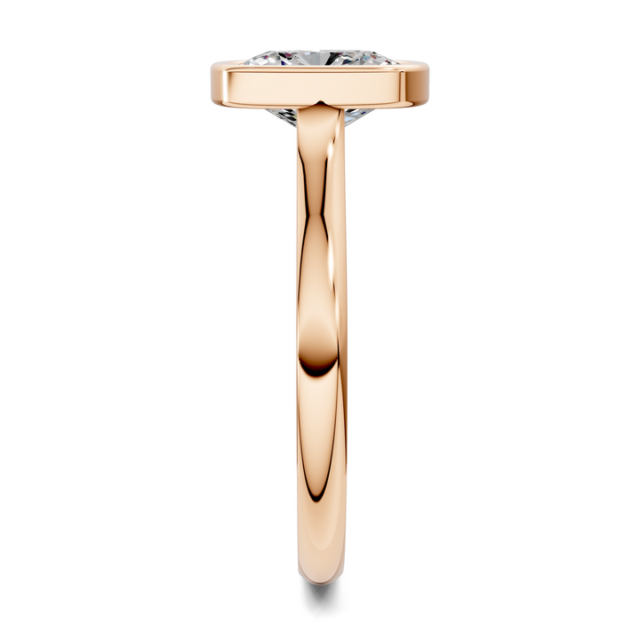 Sandra Bezel Cathedral Solitaire Ring