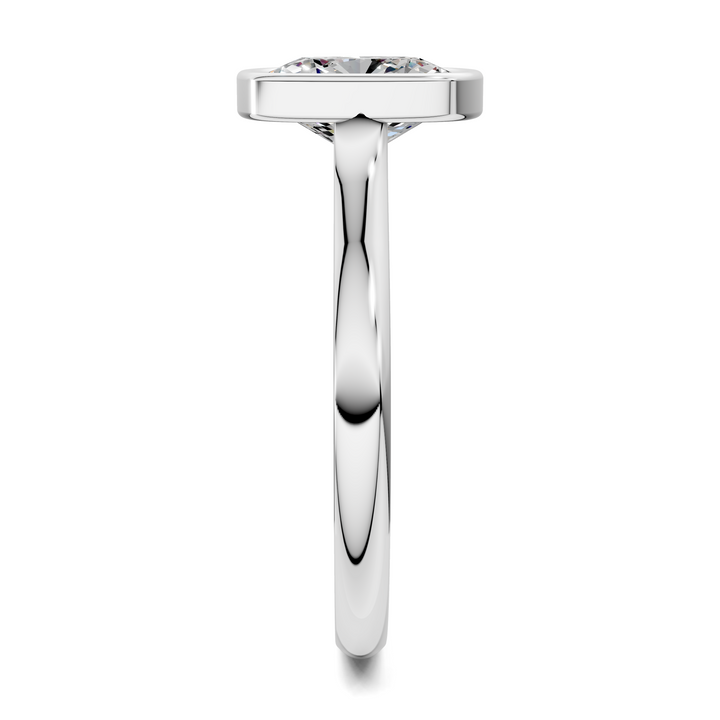 Sandra Bezel Cathedral Solitaire Ring