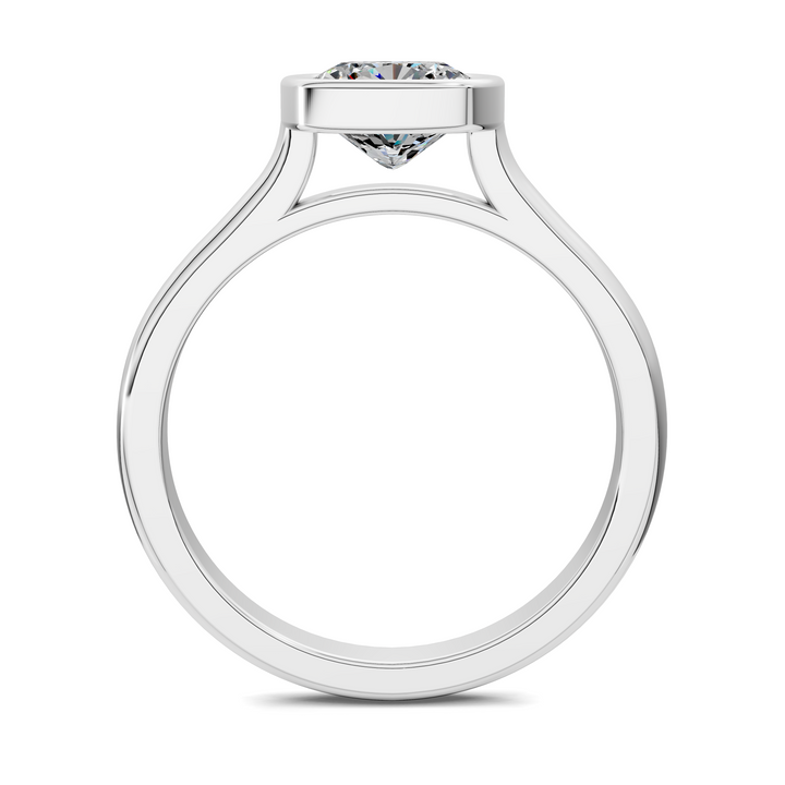 Sandra Bezel Cathedral Solitaire Ring