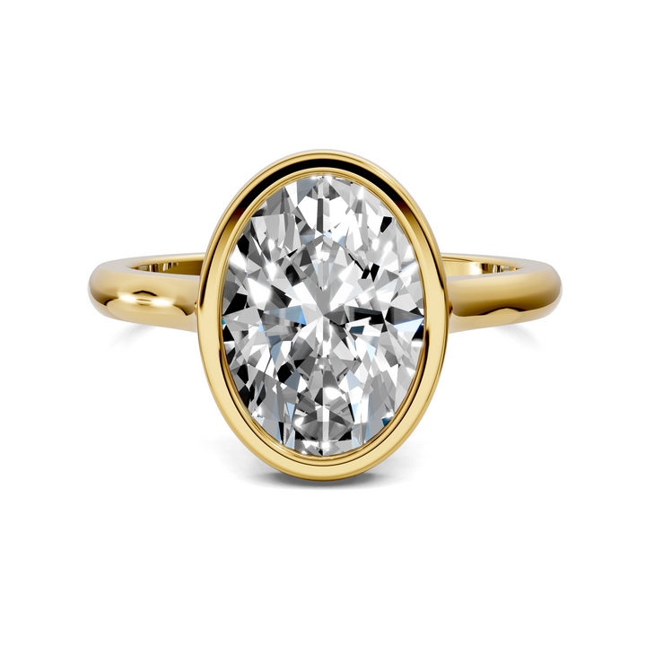 Sandra Bezel Cathedral Solitaire Ring