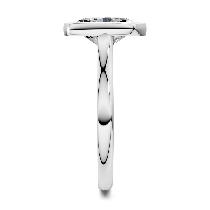 Sandra Bezel Cathedral Solitaire Ring