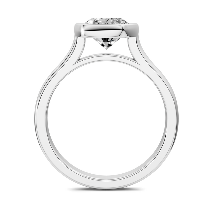 Sandra Bezel Cathedral Solitaire Ring