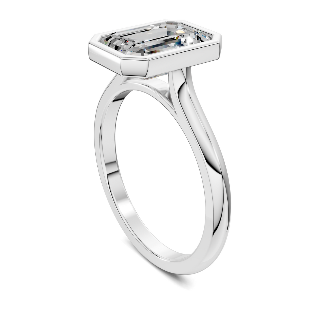Sandra Bezel Cathedral Solitaire Ring Setting