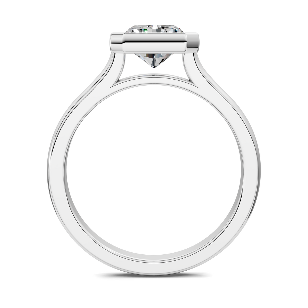 Sandra Bezel Cathedral Solitaire Ring