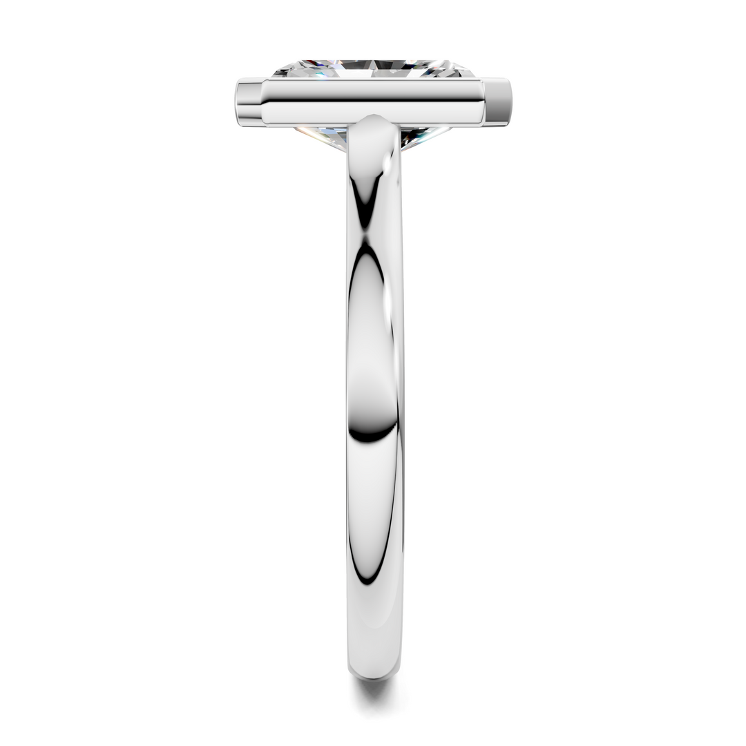 Sandra Bezel Cathedral Solitaire Ring