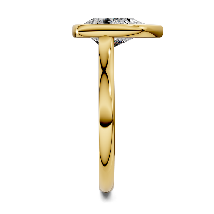 Sandra Bezel Cathedral Solitaire Ring