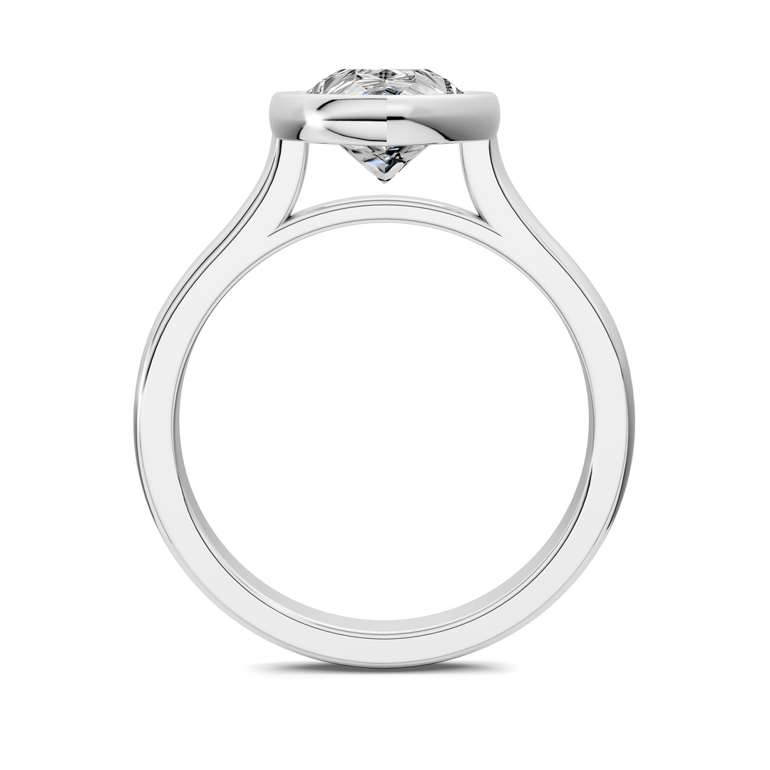 Sandra Bezel Cathedral Solitaire Ring