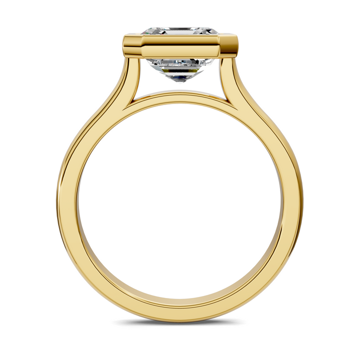 Sandra Bezel Cathedral Solitaire Ring