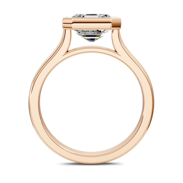 Sandra Bezel Cathedral Solitaire Ring