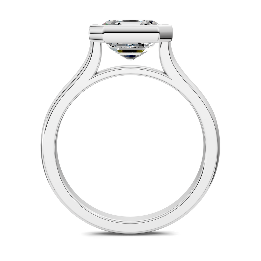 Sandra Bezel Cathedral Solitaire Ring