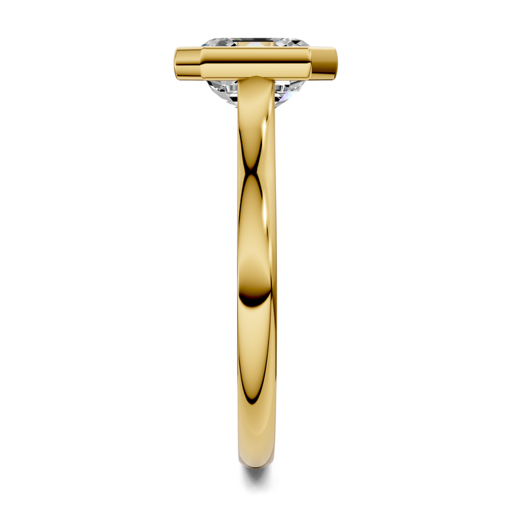 Sandra Bezel Cathedral Solitaire Ring