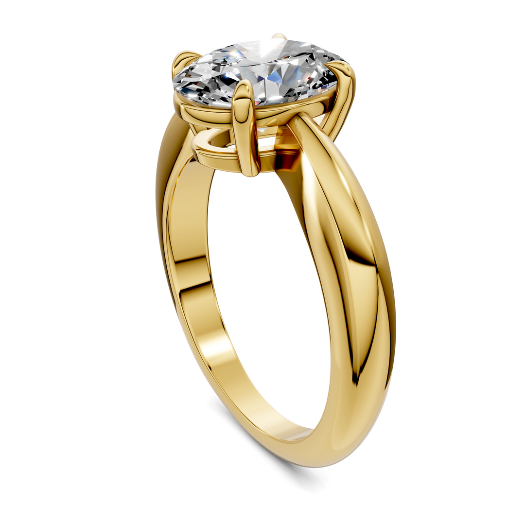 Nora Tapered Solitaire Ring