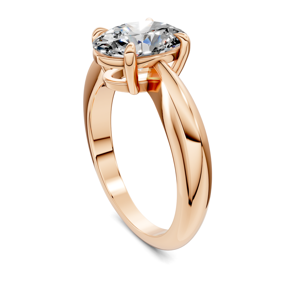 Nora Tapered Solitaire Ring