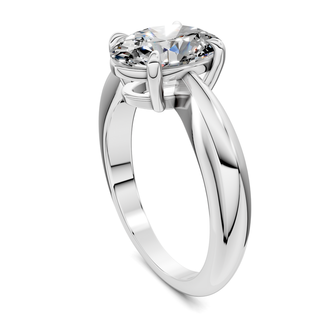 Nora Tapered Solitaire Ring