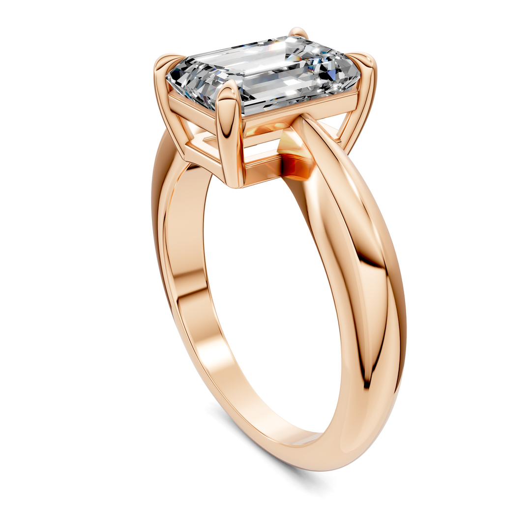 Nora Tapered Solitaire Ring