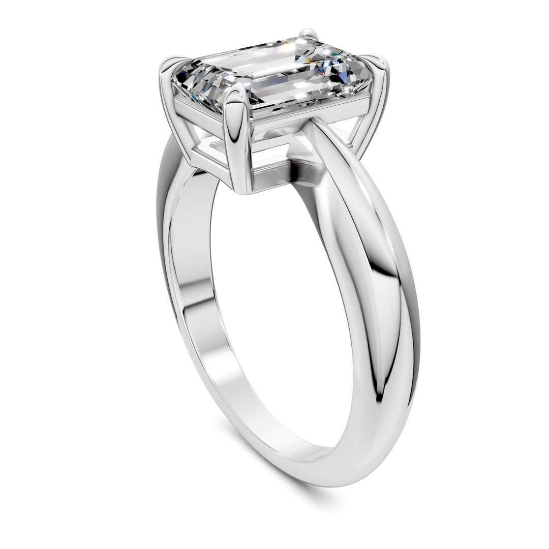 Nora Tapered Solitaire Ring