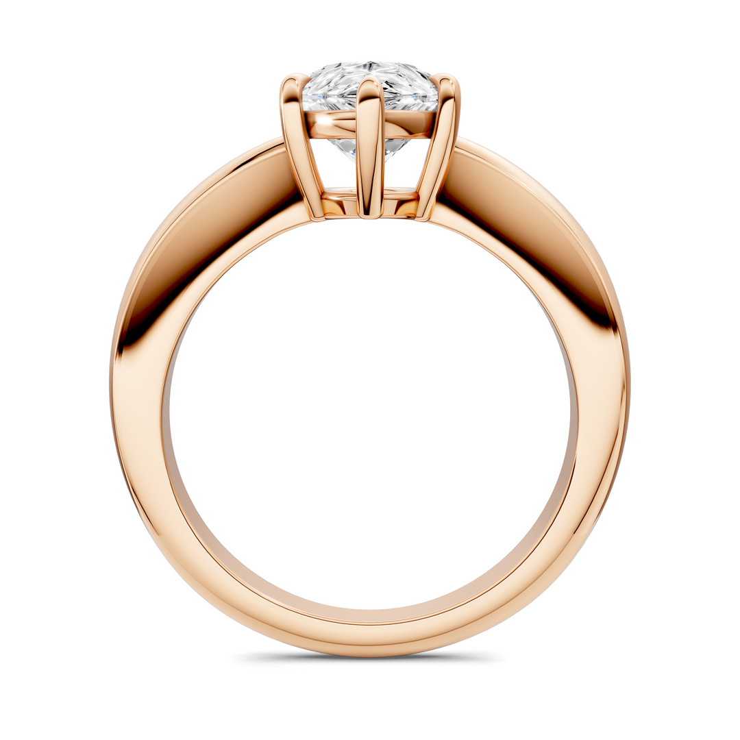 Nora Tapered Solitaire Ring Setting