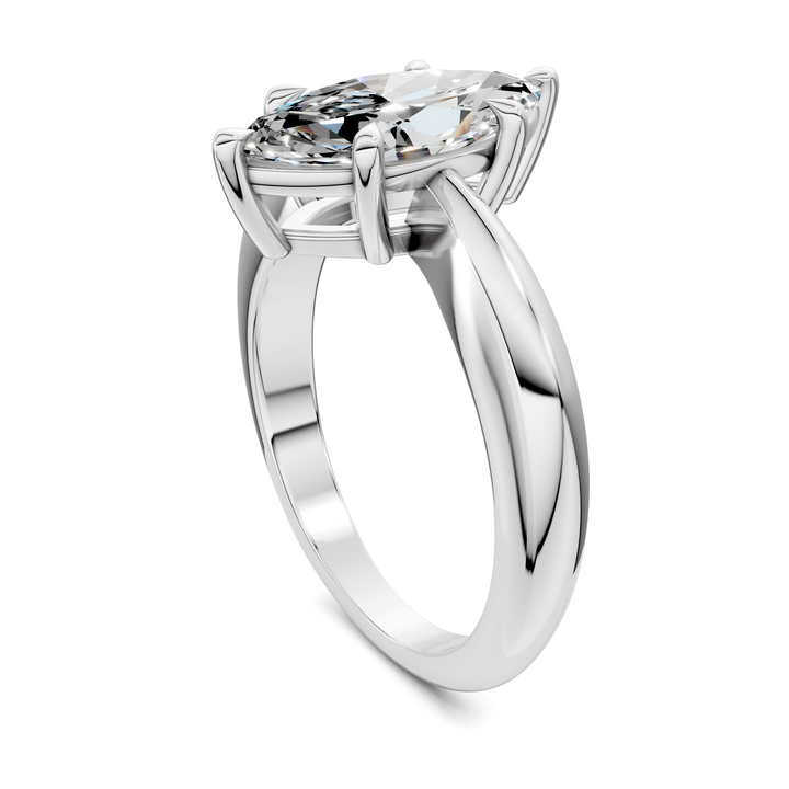 Nora Tapered Solitaire Ring Setting