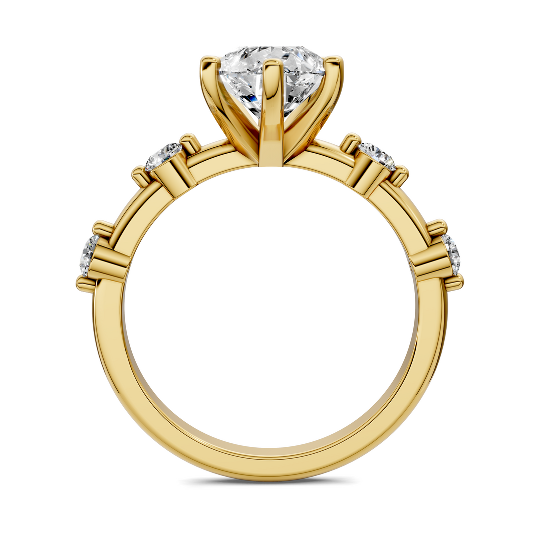 Justice Round Accent Ring