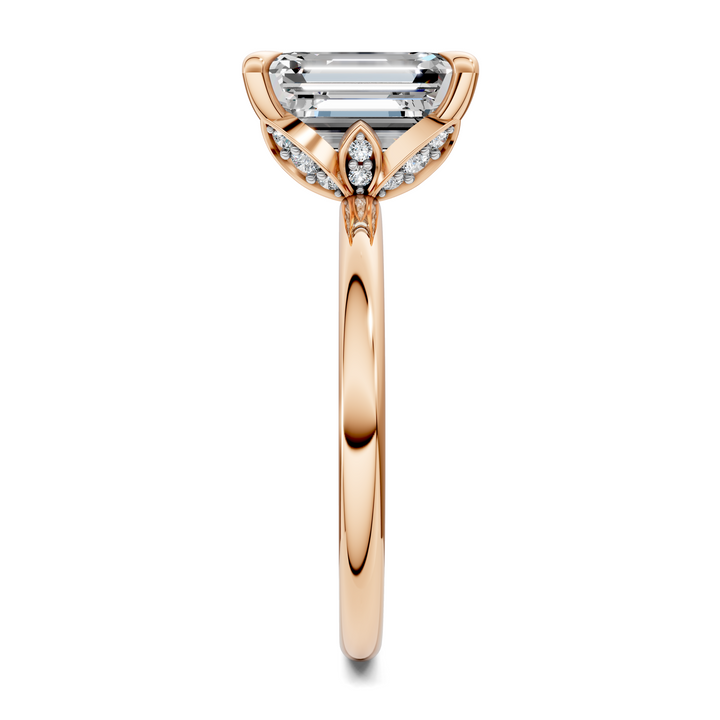 Solana Leaf Accent Ring Setting