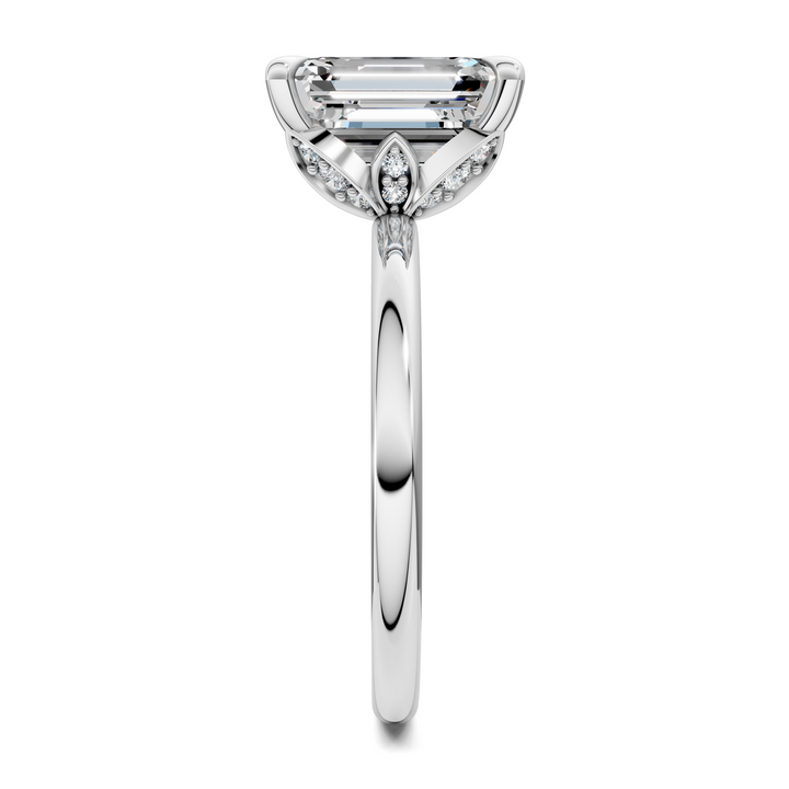 Solana Leaf Accent Ring Setting