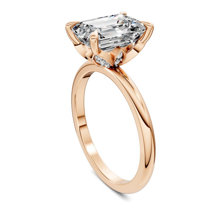 Solana Leaf Accent Ring Setting