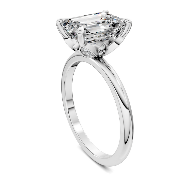 Solana Leaf Accent Ring Setting