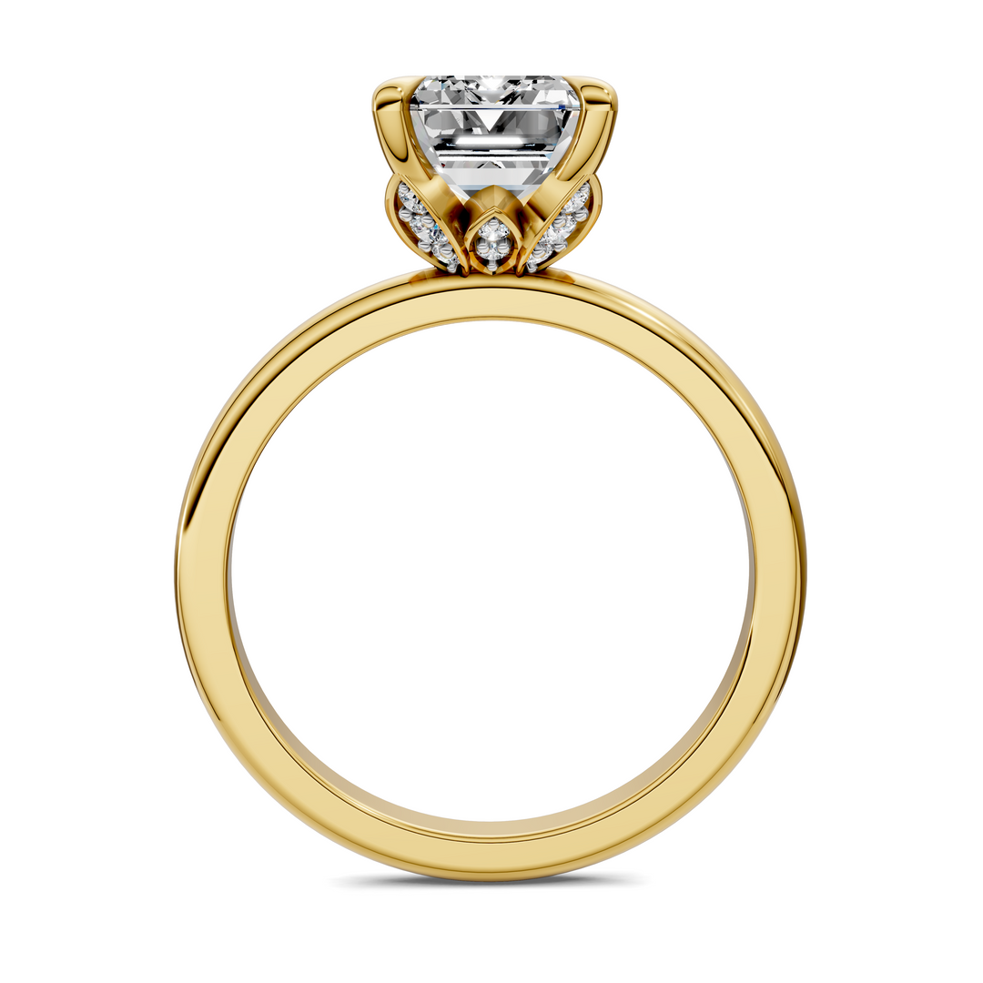 Solana Leaf Accent Ring Setting