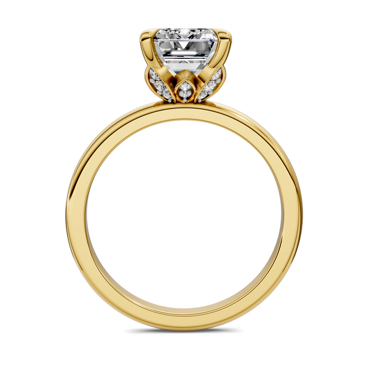 Solana Leaf Accent Ring Setting