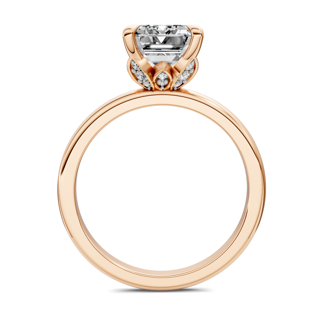 Solana Leaf Accent Ring Setting
