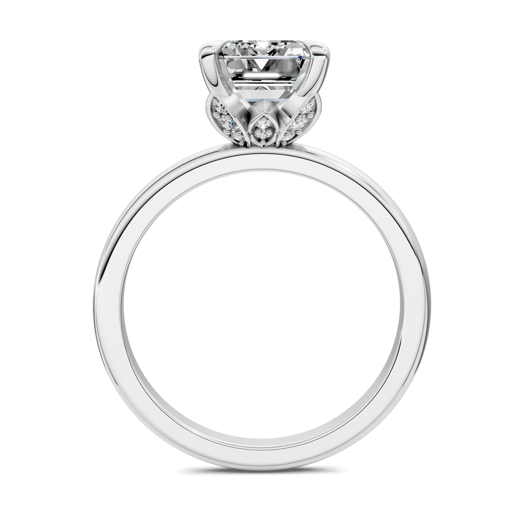 Solana Leaf Accent Ring Setting