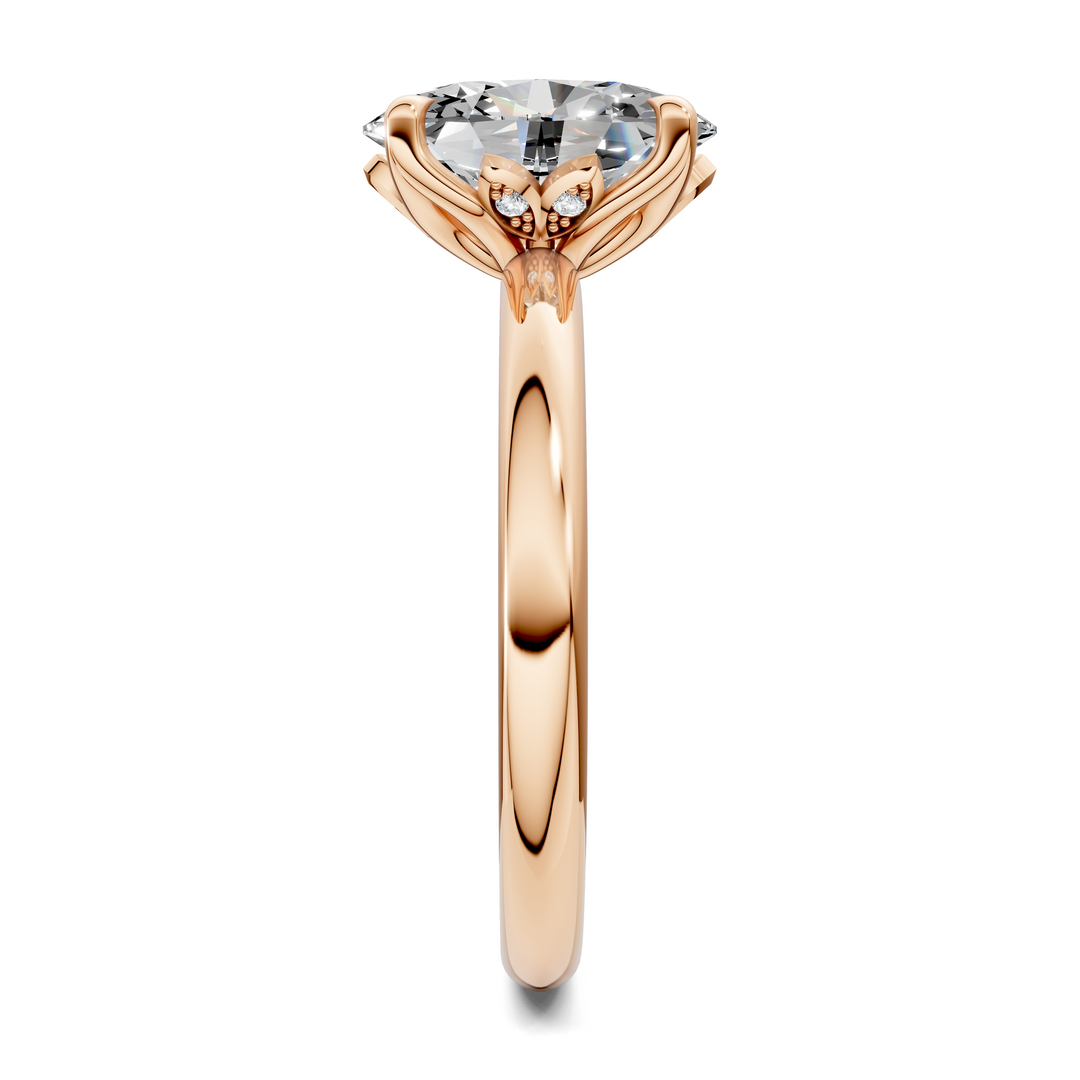 Marquita Floral Basket Ring Setting