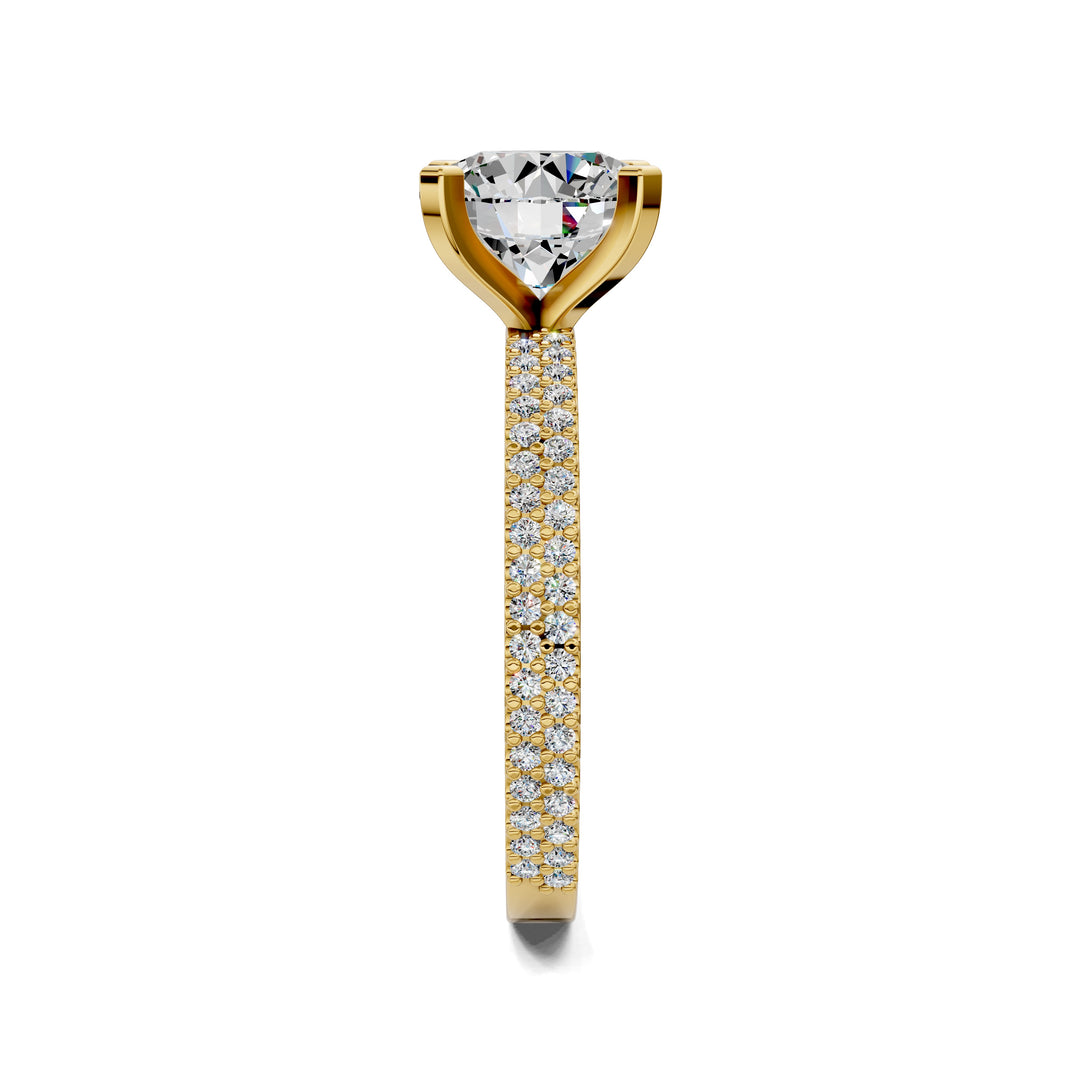 Danielle Twin Pave Engagement Ring