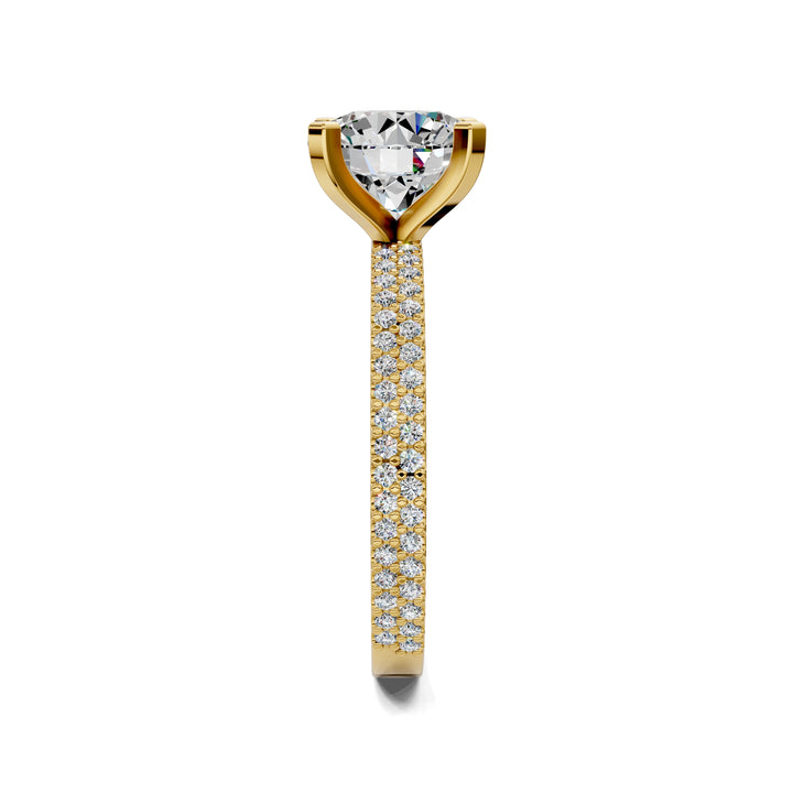 Danielle Twin Pave Engagement Ring