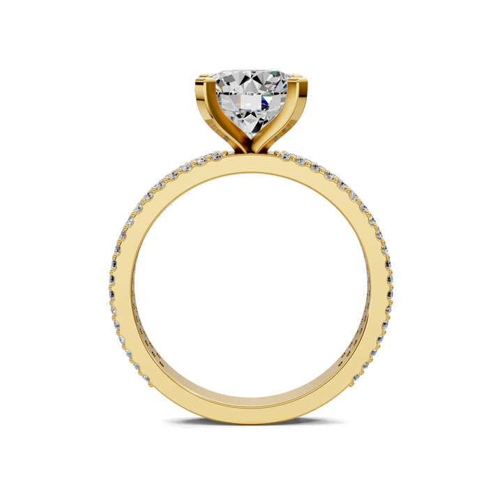 Danielle Twin Pave Engagement Ring