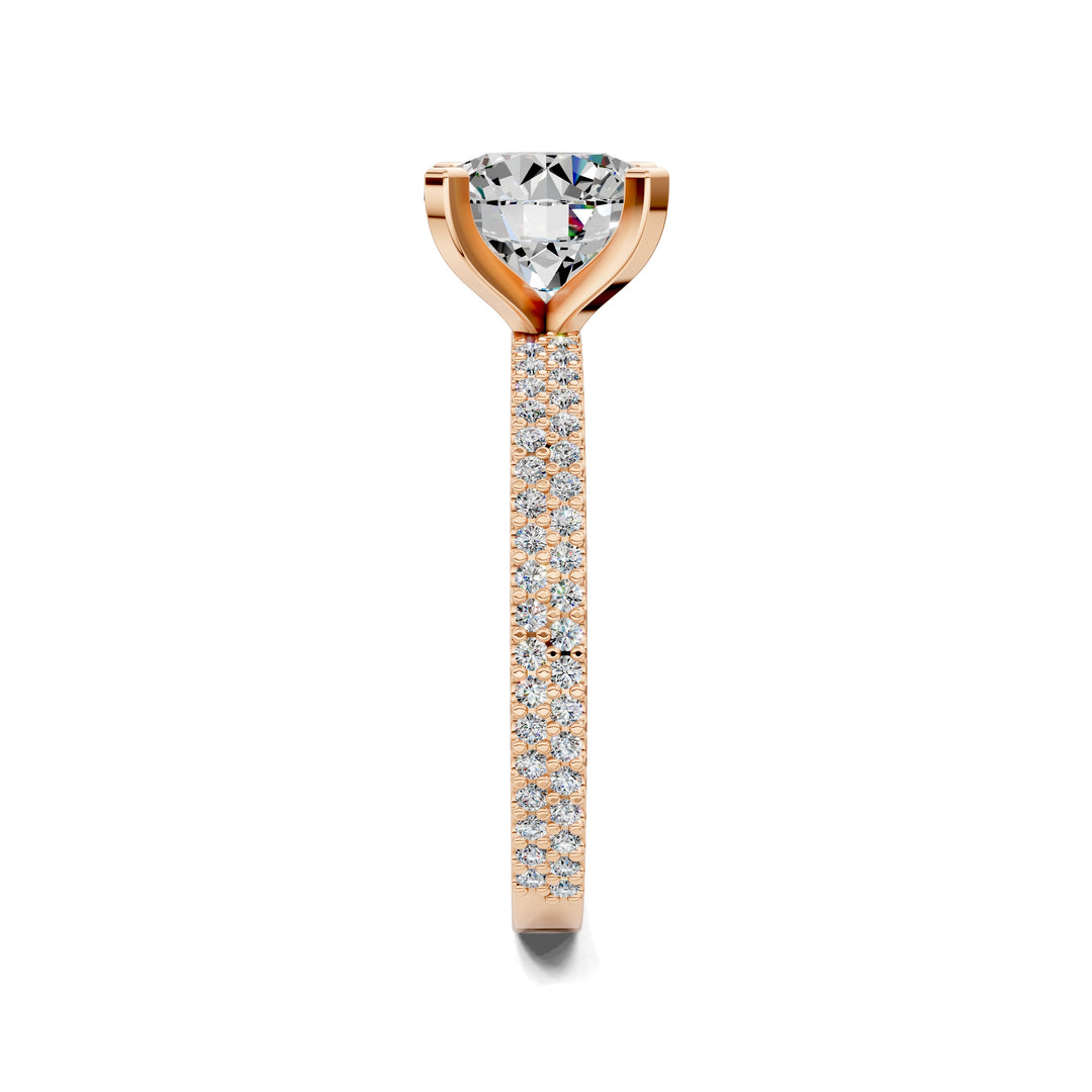 Danielle Twin Pave Engagement Ring